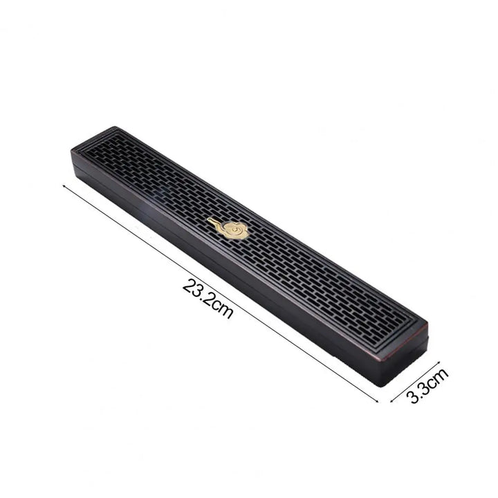 Chinese style black wooden incense holder