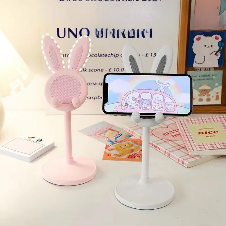 adjustable cute rabbit cell phone holder