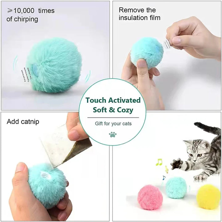 Smart Electric Plush Cat Ball