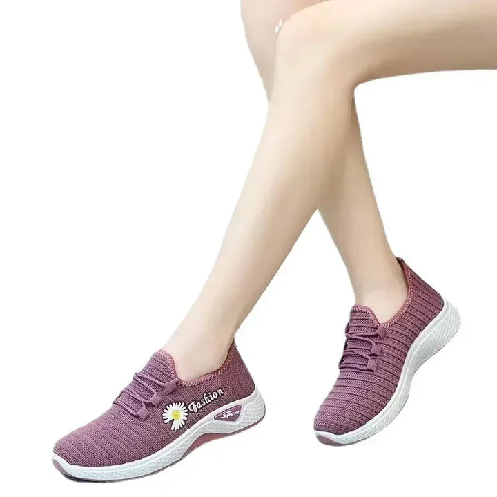 women's lightweight running shoes, mesh sneakers, comfortable soft sole sneakers