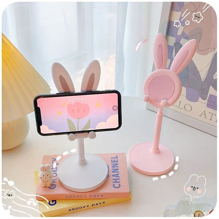 adjustable cute rabbit cell phone holder