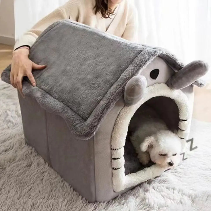 winter house for dogs and cats, removable cushion