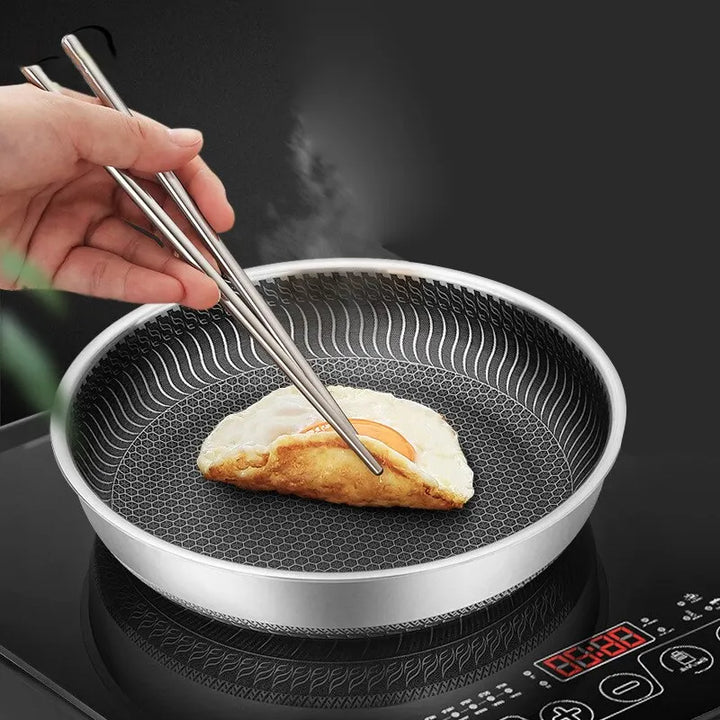 Three-layer stainless steel frying pan 316 stainless steel