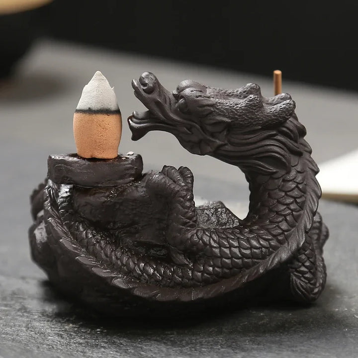 Warm Dragon Incense Burner, Home Decoration, Tea House Ornament