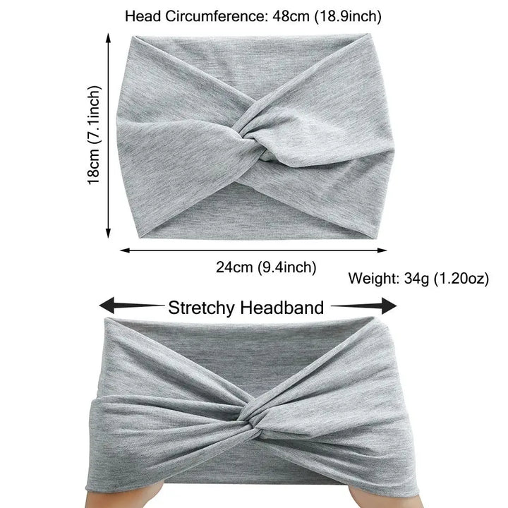 Twisted Hair Accessories, Turban Workout Bandana Head Wraps for Women