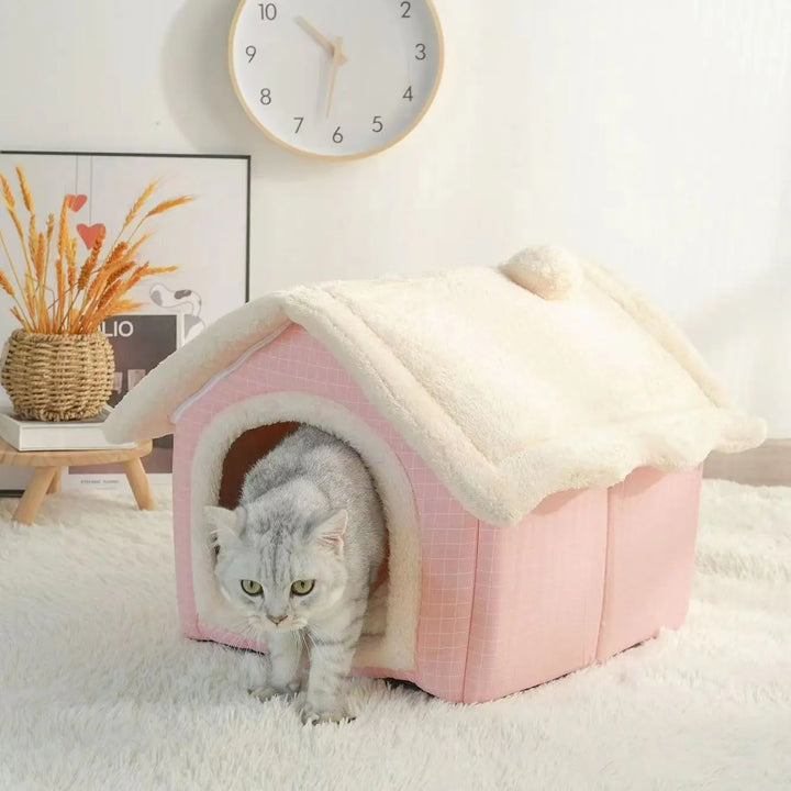 winter house for dogs and cats, removable cushion