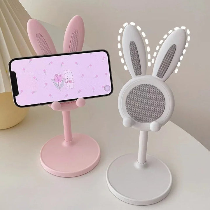 adjustable cute rabbit cell phone holder