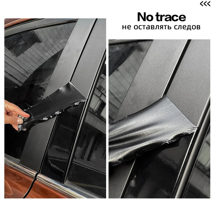 Black 6D Carbon Fiber Stickers for Doors and Windows, Home Decoration