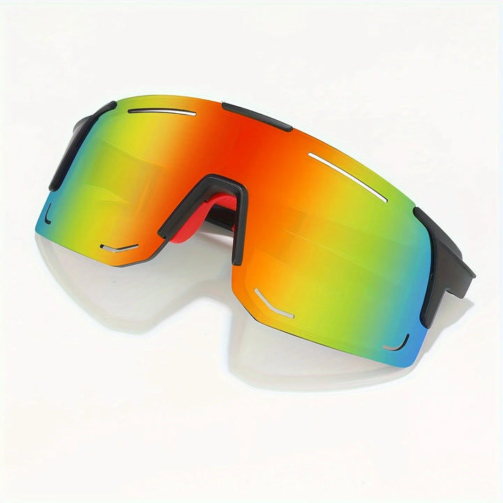 Wraparound sports sunglasses for women and men, for cycling, fishing, skiing.