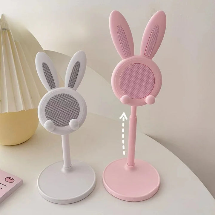 adjustable cute rabbit cell phone holder