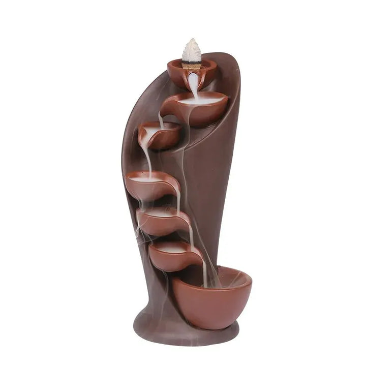 Ceramic Waterfall Incense Burner