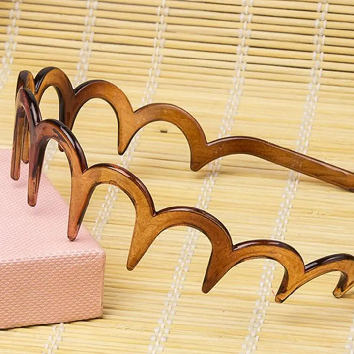 New Zigzag Comb Hair Band Carved Headband Woman