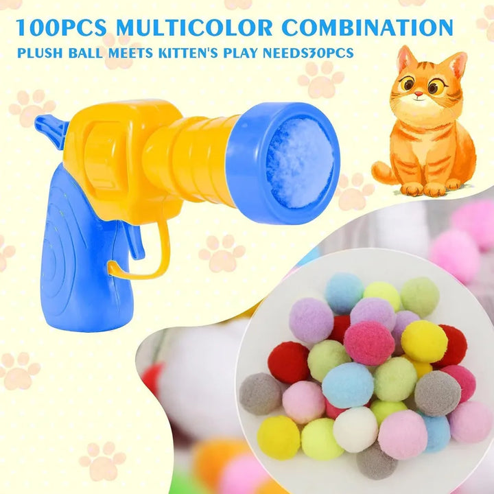 pompom launcher for cats