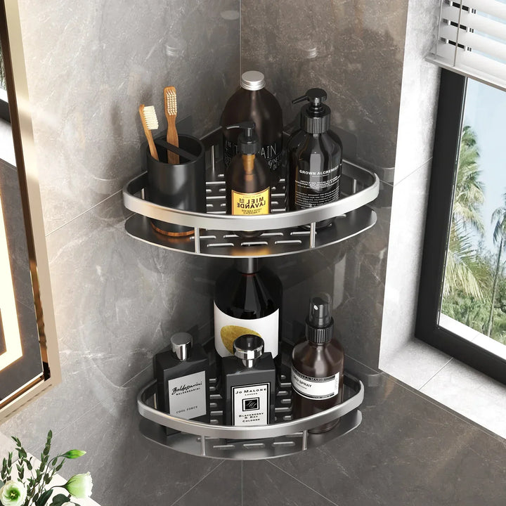 Bathroom Shelf Aluminum Alloy Shampoo Organizer