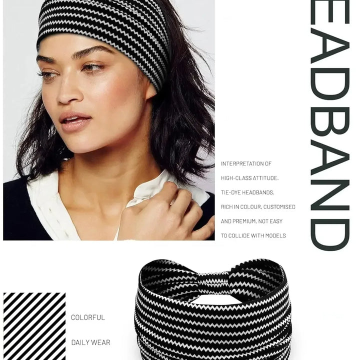 Wide twisted hair bands for women