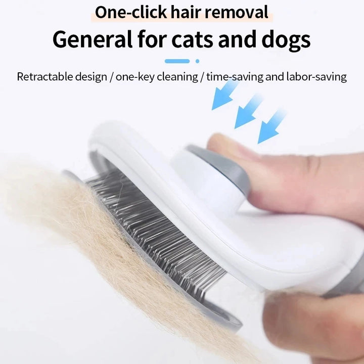 Dog and cat hair brush