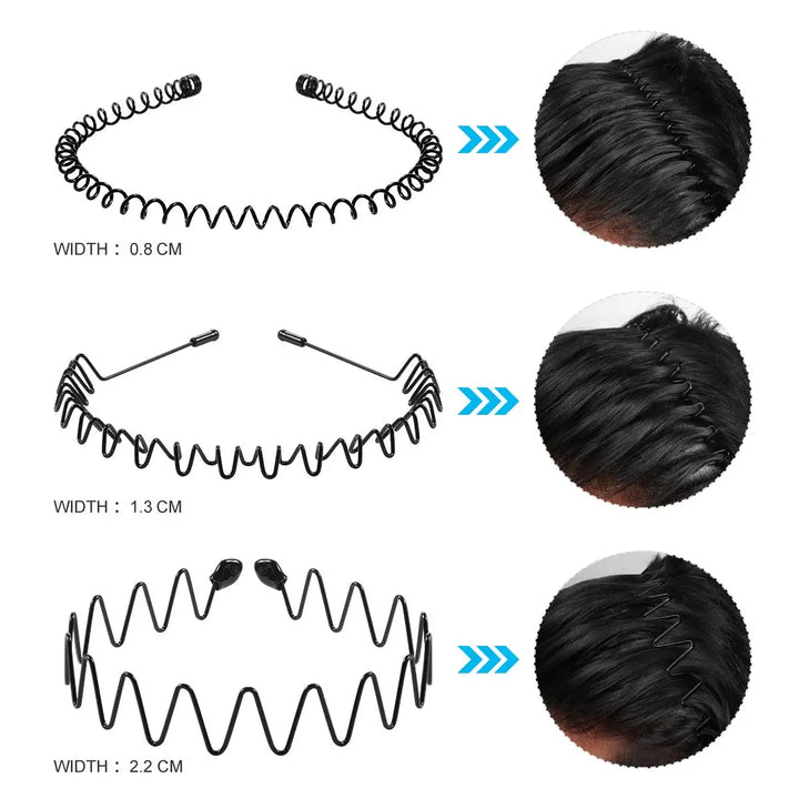 Non-slip simple metal hair bands