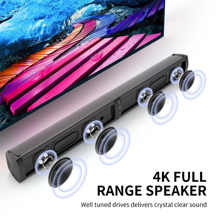 25" Sound Bars for TV, Home Theater, Bluetooth 3D Stereo Surround