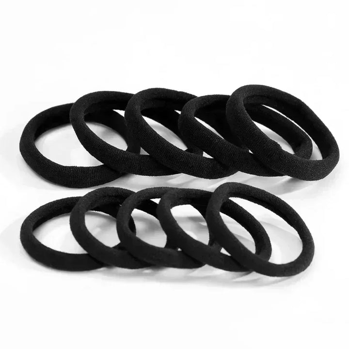 200 Pcs/Set Women Girls Basic Hair Bands Simple Solid Colors