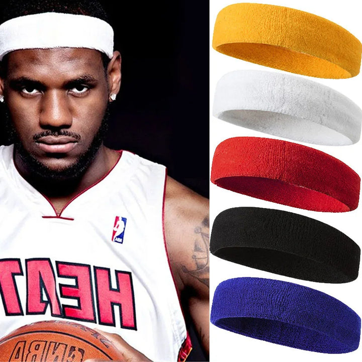 Unisex Men Women Sports Headband Yoga Gym Strong Elastic Headband Basketball Fitness Headband