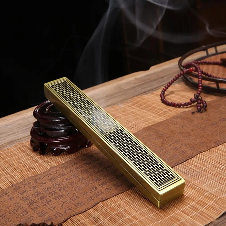 Chinese style black wooden incense holder