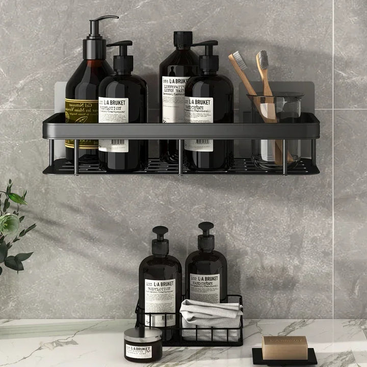 Bathroom Shelf Aluminum Alloy Shampoo Organizer