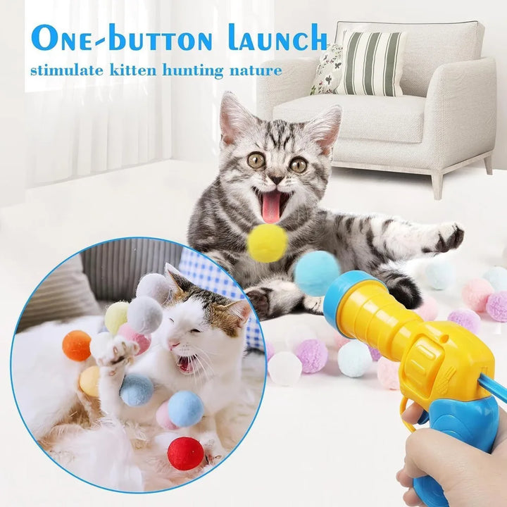 pompom launcher for cats