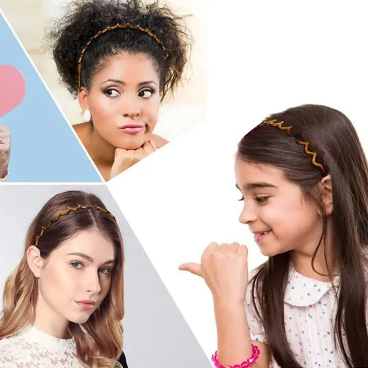 Korean Women Hair Comb Non-slip Plastic Headband