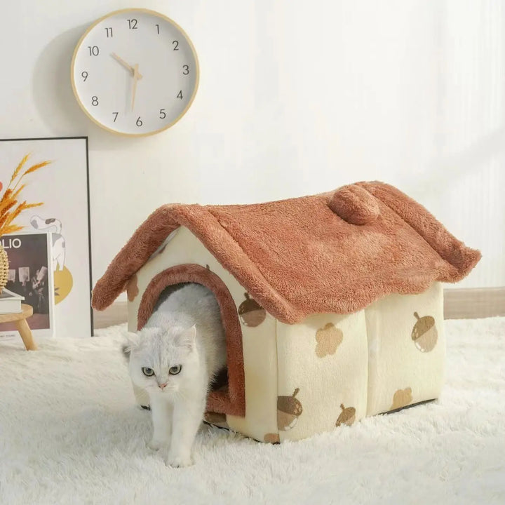 winter house for dogs and cats, removable cushion