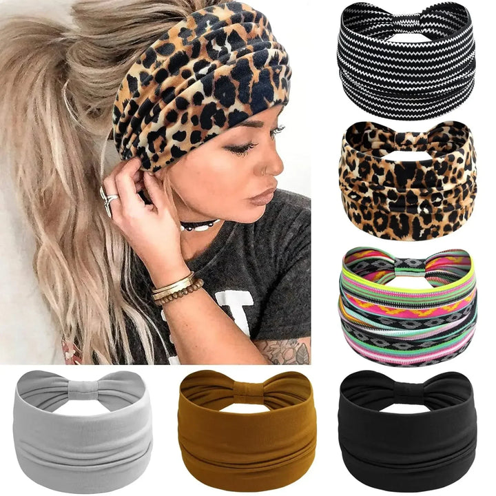 Wide twisted hair bands for women