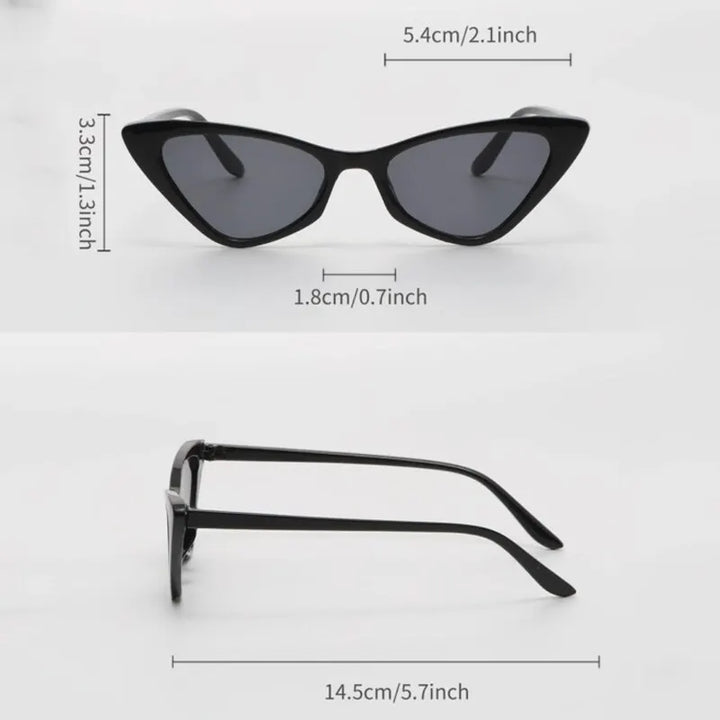 3 pairs per set women's small cat eye style sunglasses