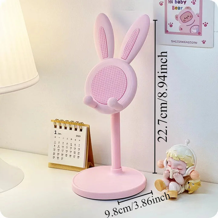 adjustable cute rabbit cell phone holder