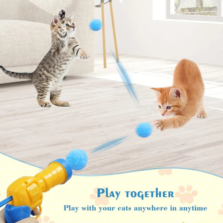 pompom launcher for cats