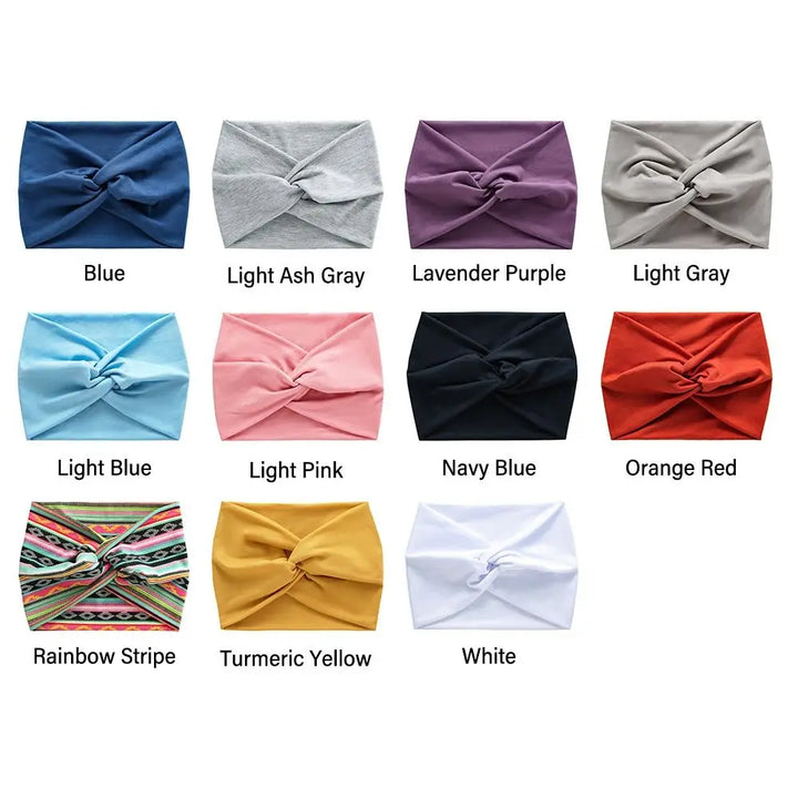 Twisted Hair Accessories, Turban Workout Bandana Head Wraps for Women