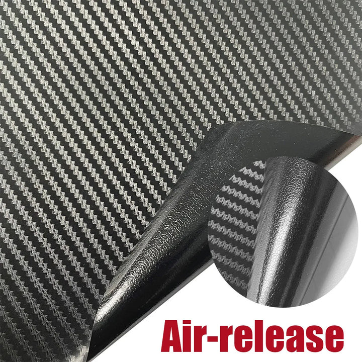 Black 6D Carbon Fiber Stickers for Doors and Windows, Home Decoration