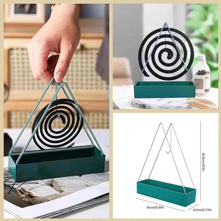 Triangular incense holder for home use