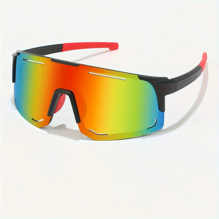 Wraparound sports sunglasses for women and men, for cycling, fishing, skiing.