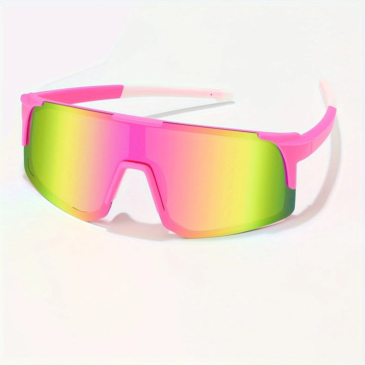 Wraparound sports sunglasses for women and men, for cycling, fishing, skiing.